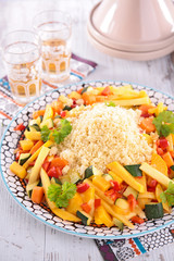 couscous and vegetables