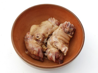 Boiled pig legs