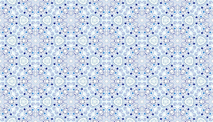 Abstract seamless pattern in Moroccan style