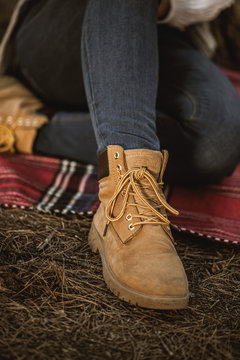 Close up of a Mountain Female Boot