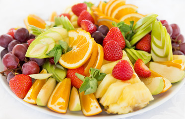 Fresh fruit party plate