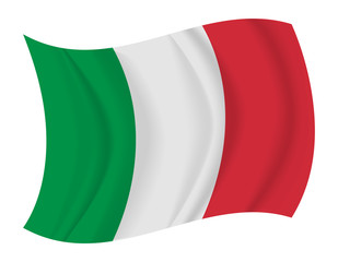 Obraz premium Italy flag waving vector