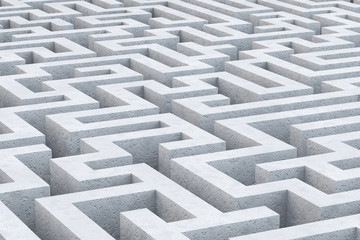 Concrete maze.