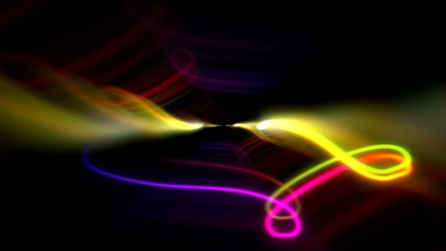 Glowing scribble scroll squiggles abstract background loop