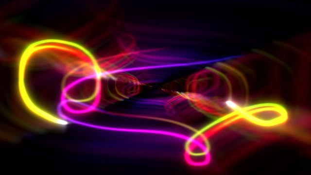 Glowing scribble scroll squiggles abstract background 2 loop