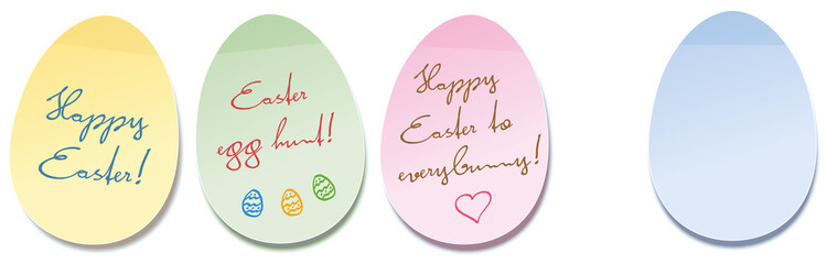 Happy Easter Egg Self Stick Notes