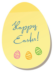 Happy Easter Egg Memo Sticker