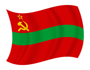 Transnistria flag waving vector