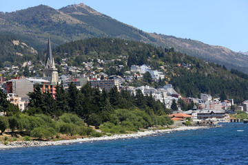 View of San Carlos de Bariloche and Nahuel Huapi lake