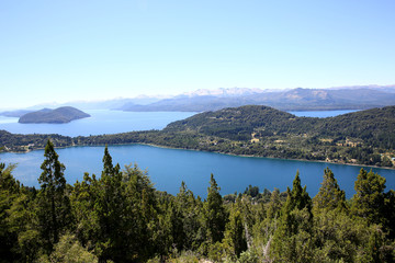 Fototapeta na wymiar View of Nahuel Huapi lake- Argentina