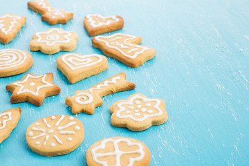Homemade gingerbread cookies