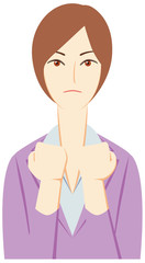 ビジネスパーソン：「がんばる！」女性会社員