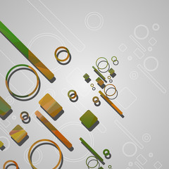 Colorful abstract circles background