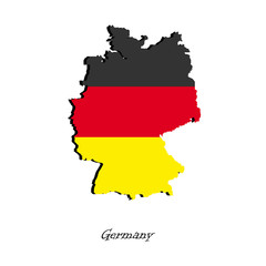 Map of Germany  for your design