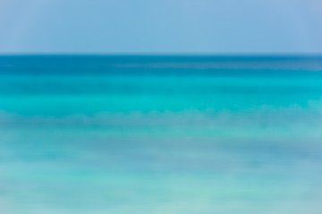 Fototapeta na wymiar Blur background of ocean, view from the water