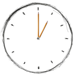 sketch clock