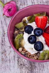 muesli with fruits