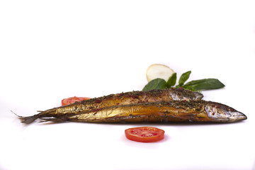 Grilled mackerel with spice