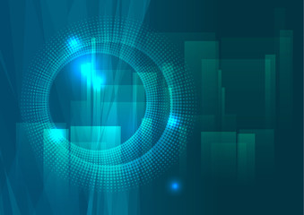 abstract  technology blue color vector background