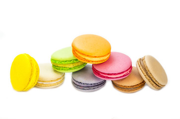 dessert cookies on white background