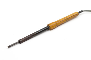 soldering-iron on the white background