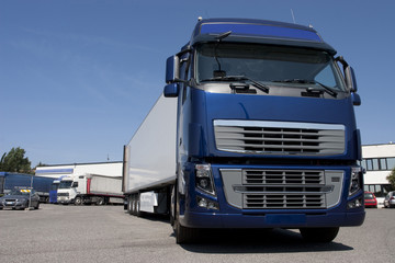 Obraz na płótnie Canvas trucking and logistics