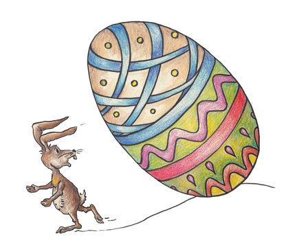 Hase mit Osterei 03