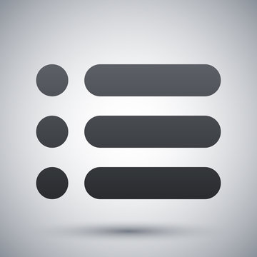 Vector web site menu icon