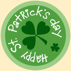 Day Patrick beer Mat coin icon symbol sticker