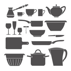 Kitchen set icon.