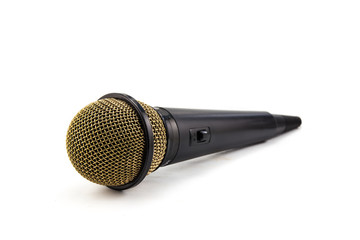 microphone on isolated white background