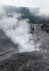 Crater of Tangkuban Perahu. Bandung in Jawa, Indonesia