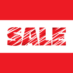 Sale - vector concept word. Sale abstract banner.