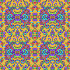 Decorative abstract floral pattern
