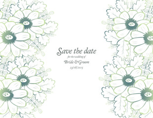 Save the date wedding invite card template