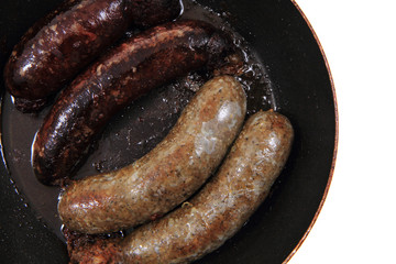 black and white pudding as czech typical food