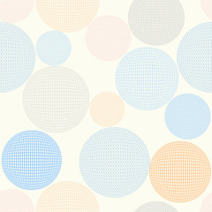 Seamless geometric pattern with circles