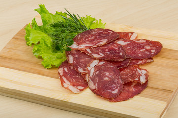 Sliced salami