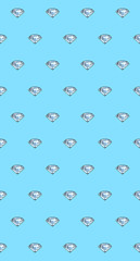 Bright sparkling brilliant. Seamless pattern. Blue.