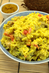 riz au curry et lait de coco