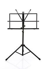 music stand isolated on white background