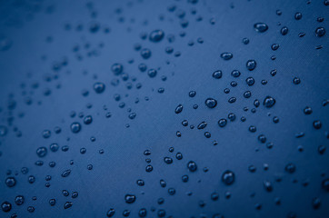 water drops on umbrella