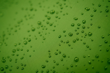 water drops on umbrella