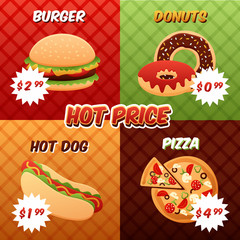 Fast Food Poster Set