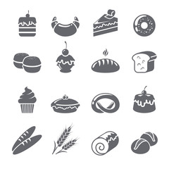 Baking Icons Black