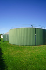 Fototapeta na wymiar Gärbehälter - für eine Biogasanlage
