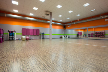 Interior of fitness room