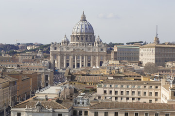Fototapeta na wymiar Saint Peter (Vatican) landscape