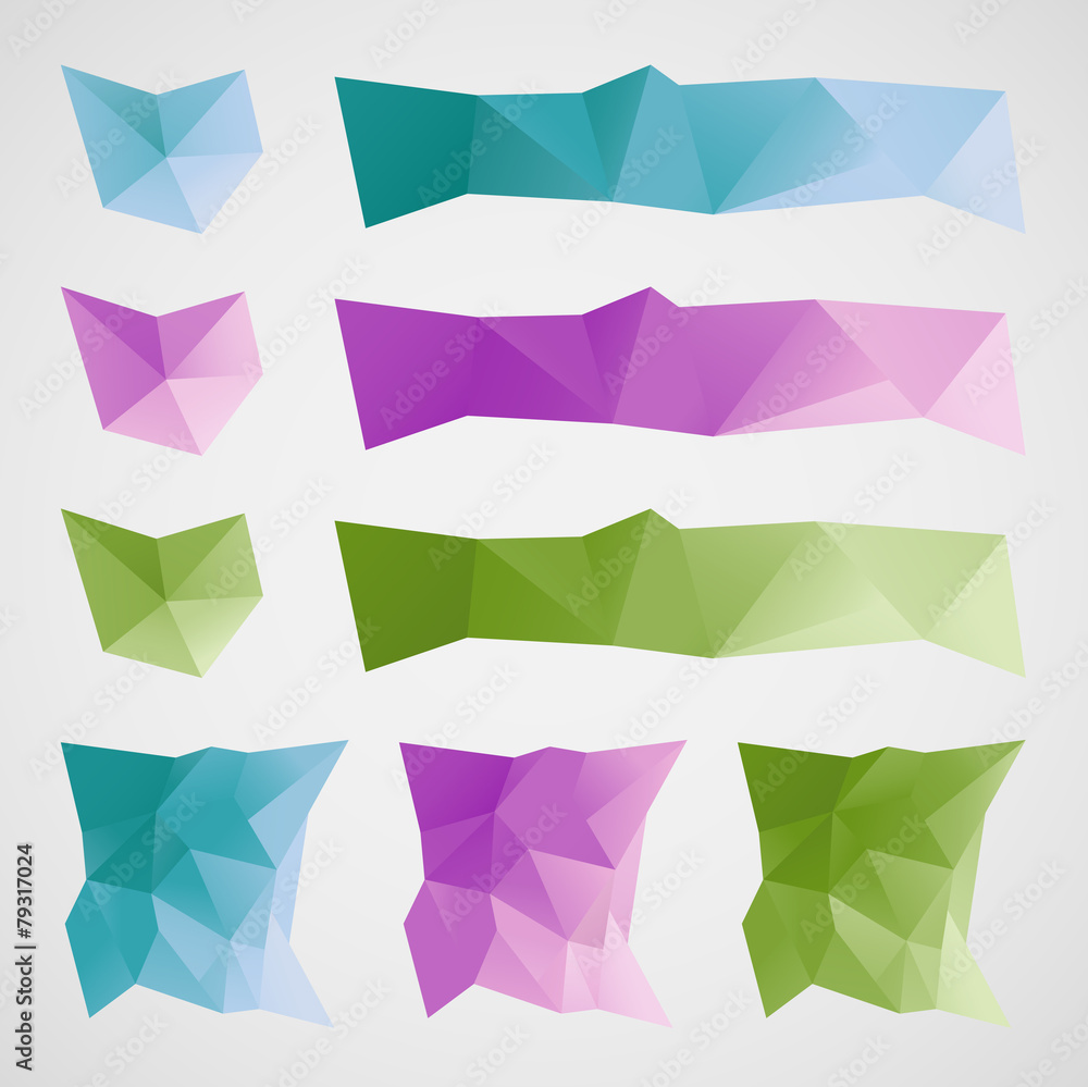 Aufkleber abstract triangle text boxes
