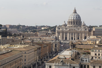 Fototapeta na wymiar Saint Peter (Vatican) landscape